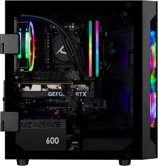 Alt view image 2 of 6 - CLX SET Gaming Desktop - AMD Ryzen 5 9600X 3.9GHz 6-Core Processor, 32GB DDR5 Memory, GeForce RTX 4060 8GB GDDR6 Graphics, 1TB NVMe M.2 SSD, WiFi, Win 11 Home 64-bit