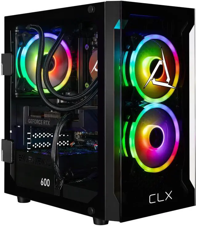 Alt view image 3 of 6 - CLX SET Gaming Desktop - AMD Ryzen 7 9700X 3.8GHz 8-Core Processor, 32GB DDR5 Memory, GeForce RTX 4070 SUPER 12GB GDDR6X Graphics, 1TB NVMe M.2 SSD, WiFi, Win 11 Home 64-bit