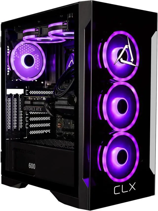 Alt view image 5 of 7 - CLX SET Gaming Desktop - Intel Core Ultra 5 245KF 4.2GHz 14-Core Processor, 32GB DDR5 Memory, GeForce RTX 4060 8GB GDDR6 Graphics, 2TB NVMe M.2 SSD, 4TB HDD, WiFi, Win 11 Home 64-bit