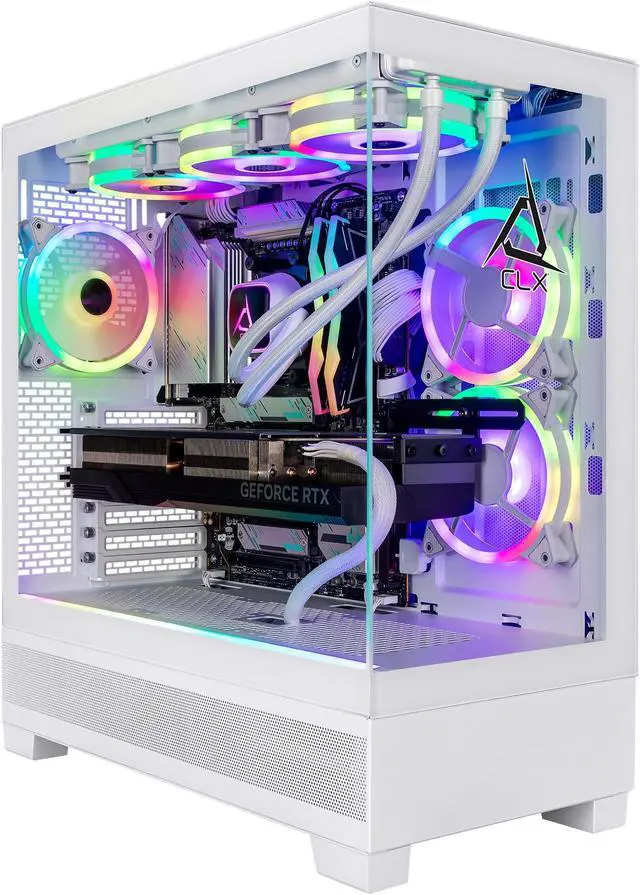 Main image of CLX SET Gaming Desktop - Intel Core Ultra 5 245KF 4.2GHz 14-Core Processor, 32GB DDR5 Memory, GeForce RTX 4060 8GB GDDR6 Graphics, 2TB NVMe M.2 SSD, 4TB HDD, WiFi, Win 11 Home 64-bit