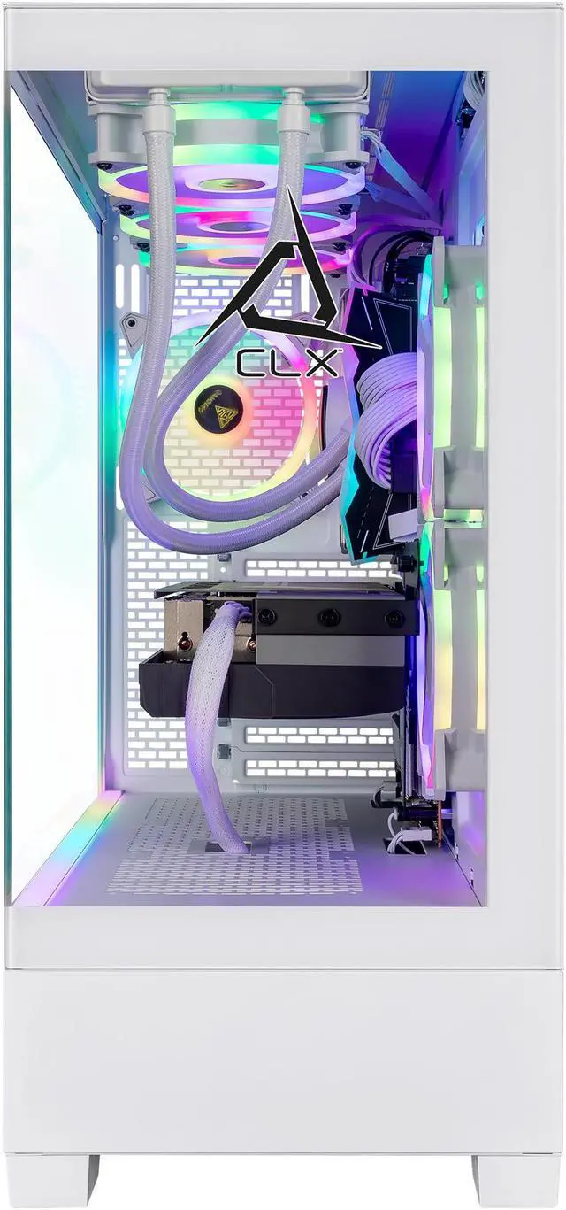 Alt view image 2 of 7 - CLX SET Gaming Desktop - Intel Core Ultra 5 245KF 4.2GHz 14-Core Processor, 32GB DDR5 Memory, GeForce RTX 4060 8GB GDDR6 Graphics, 2TB NVMe M.2 SSD, 4TB HDD, WiFi, Win 11 Home 64-bit