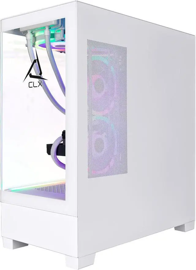 Alt view image 4 of 7 - CLX SET Gaming Desktop - Intel Core Ultra 5 245KF 4.2GHz 14-Core Processor, 32GB DDR5 Memory, GeForce RTX 4060 8GB GDDR6 Graphics, 2TB NVMe M.2 SSD, 4TB HDD, WiFi, Win 11 Home 64-bit