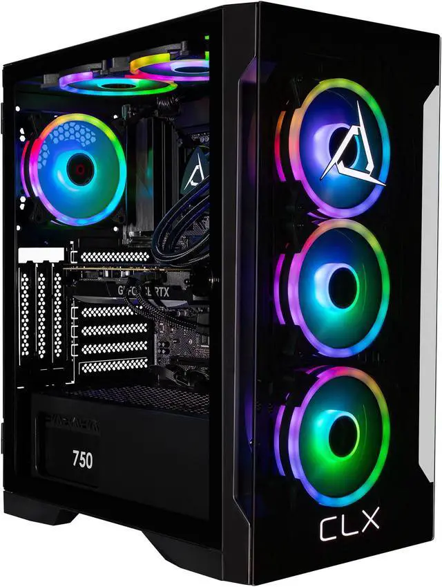 Alt view image 6 of 7 - CLX SET Gaming Desktop - Intel Core Ultra 9 285K 3.7GHz 24-Core Processor, 64GB DDR5 Memory, GeForce RTX 4070 SUPER 12GB GDDR6X Graphics, 2TB NVMe M.2 SSD, 4TB HDD, WiFi, Win 11 Home 64-bit