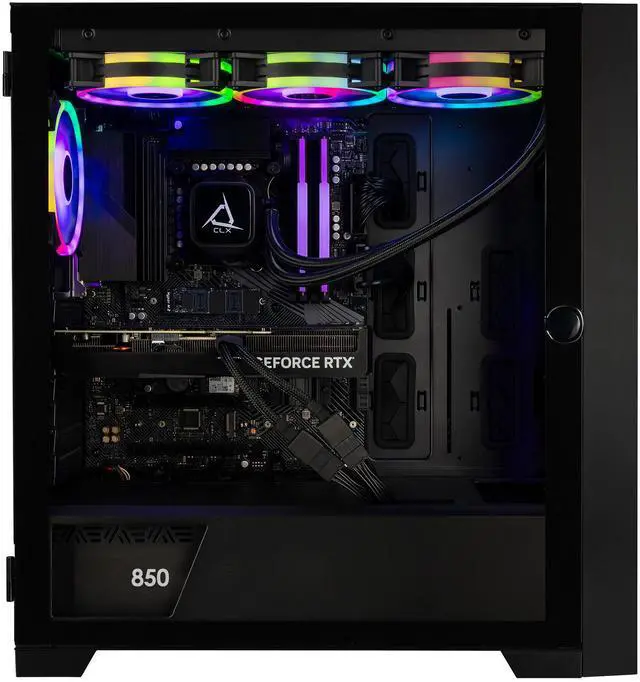 Alt view image 3 of 6 - CLX SET Gaming Desktop - Intel Core i9 14900KF 3.2GHz 24-Core Processor, 32GB DDR5 Memory, GeForce RTX 5080 16GB GDDR7 Graphics, 2TB NVMe M.2 SSD, WiFi, Win 11 Home 64-bit