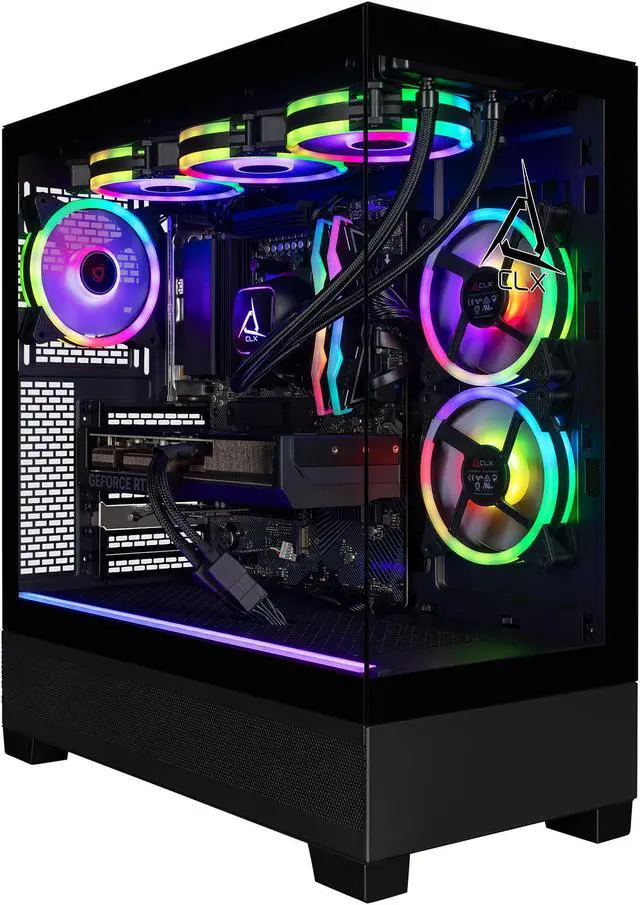 Main image of CLX SET Gaming Desktop - AMD Ryzen 7 9800X3D 4.7GHz 8-Core Processor, 32GB DDR5 Memory, GeForce RTX 5080 16GB GDDR7 Graphics, 2TB NVMe M.2 SSD, WiFi, Win 11 Home 64-bit