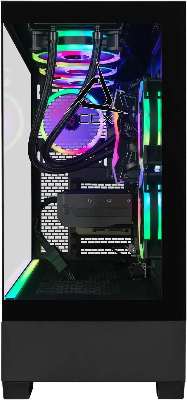 Alt view image 2 of 5 - CLX SET Gaming Desktop - AMD Ryzen 7 9800X3D 4.7GHz 8-Core Processor, 32GB DDR5 Memory, GeForce RTX 5080 16GB GDDR7 Graphics, 2TB NVMe M.2 SSD, WiFi, Win 11 Home 64-bit