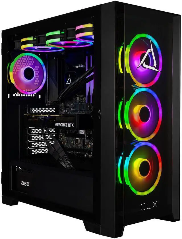 Main image of CLX SET Gaming Desktop - Intel Core Ultra 9 285K 3.7GHz 24-Core Processor, 64GB DDR5 Memory, RTX 5090 32GB GDDR7 Graphics, 2TB NVMe M.2 SSD, 4TB HDD, WiFi, Win 11 Home 64-bit