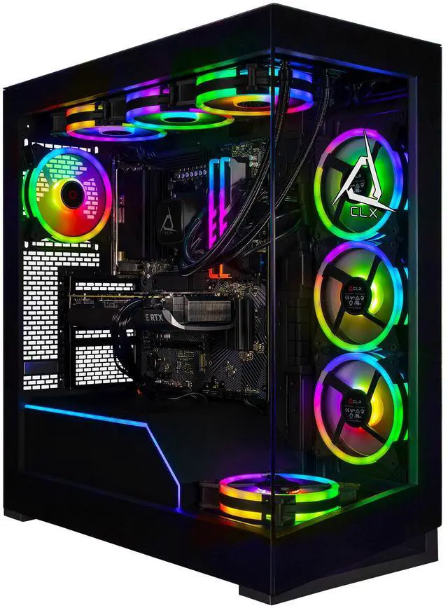 Main image of CLX Horus Gaming Desktop - AMD Ryzen 9 9950X 4.3GHz 16-Core Processor, 96GB DDR5 Memory, RTX 5090 32GB GDDR7 Graphics, 2TB NVMe M.2 SSD, 8TB HDD, WiFi, Win 11 Home 64-bit