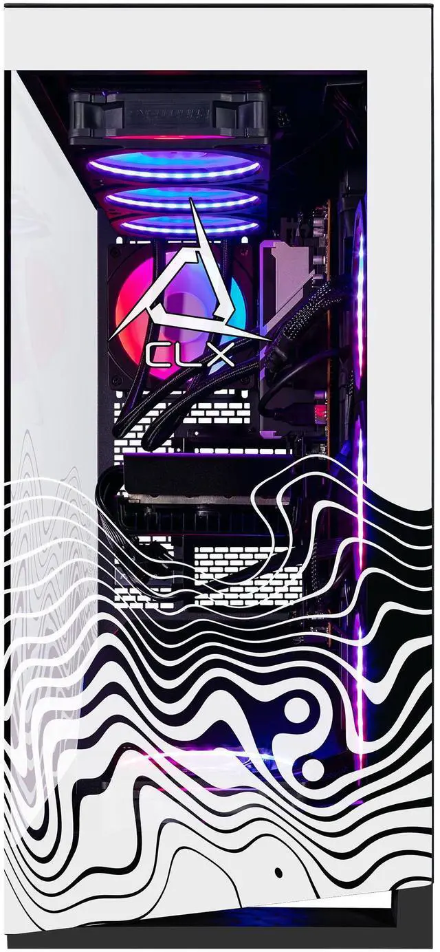 Alt view image 2 of 4 - CLX Horus Gaming Desktop - AMD Ryzen 7 9800X3D 4.7GHz 8-Core Processor, 64GB DDR5 Memory, GeForce RTX 5070 Ti 16GB GDDR7 Graphics, 2TB NVMe M.2 SSD, 6TB HDD, WiFi, Win 11 Home 64-bit