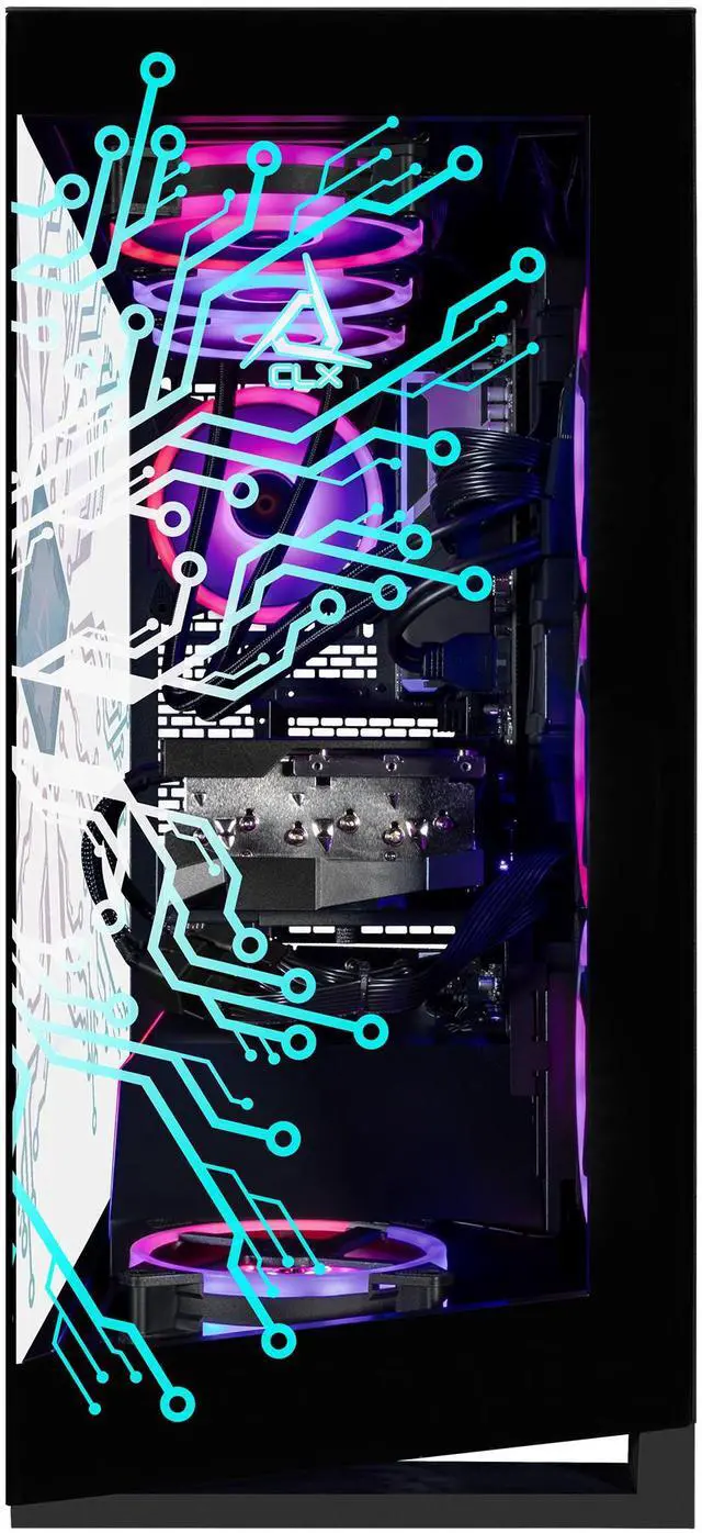 Alt view image 2 of 5 - CLX Horus Gaming Desktop - Intel Core Ultra 9 285K 3.7GHz 24-Core Processor, 64GB DDR5 Memory, GeForce RTX 5070 Ti 16GB GDDR7 Graphics, 2TB NVMe M.2 SSD, 6TB HDD, WiFi, Win 11 Home 64-bit
