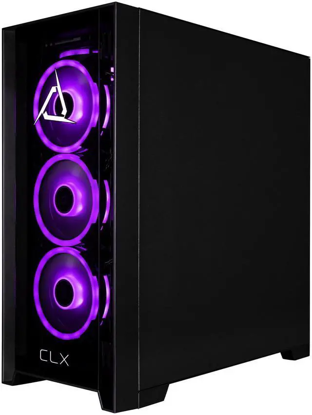 Alt view image 7 of 7 - CLX SET Gaming Desktop - Intel Core i7 14700KF 3.4GHz 20-Core Processor, 32GB DDR5 Memory, GeForce RTX 5070 12GB GDDR7 Graphics, 2TB NVMe M.2 SSD, WiFi, Win 11 Home 64-bit