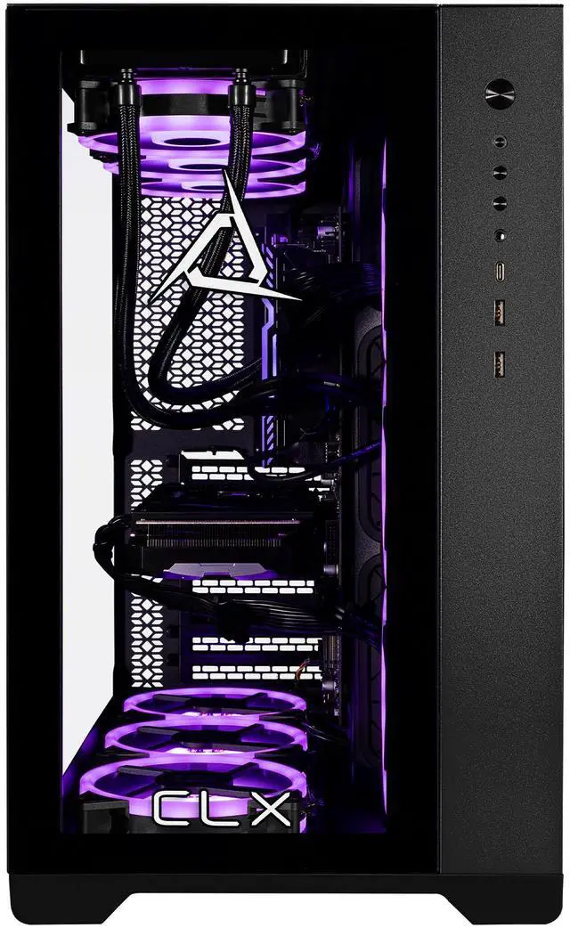 Alt view image 4 of 7 - CLX SET Gaming Desktop - Intel Core i9 14900KF 3.2GHz 24-Core Processor, 64GB DDR5 Memory, GeForce RTX 5070 12GB GDDR7 Graphics, 2TB NVMe M.2 SSD, 6TB HDD, WiFi, Win 11 Home 64-bit