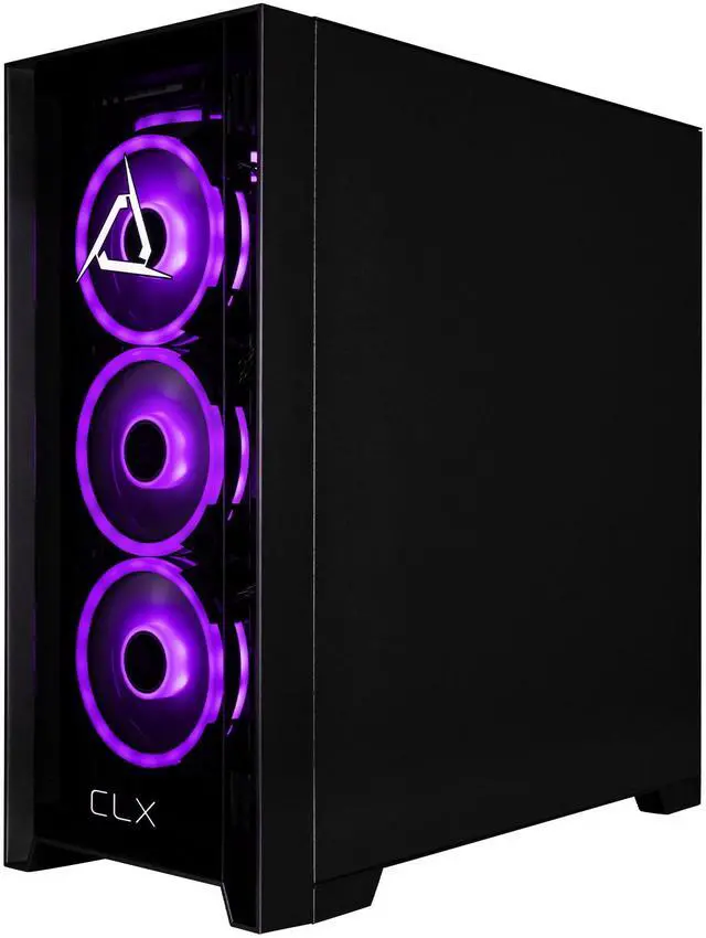 Alt view image 4 of 4 - CLX SET Gaming Desktop - AMD Ryzen 7 7800X3D 4.2GHz 8-Core Processor, 32GB DDR5 Memory, Radeon RX 9070 XT 16GB GDDR6 Graphics, 2TB NVMe M.2 SSD, WiFi, Win 11 Home 64-bit