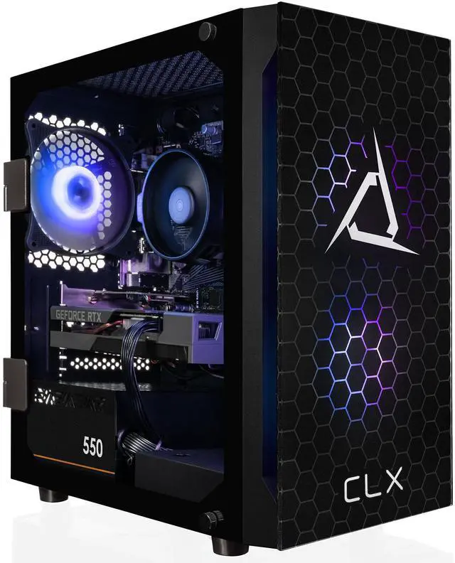 Main image of CLX SET Gaming Desktop - AMD Ryzen 5 8400F 4.2GHz 6-Core Processor, 32GB DDR5 Memory, GeForce RTX 5060 Ti 8GB GDDR7 Graphics, 2TB NVMe M.2 SSD, WiFi, Win 11 Home 64-bit