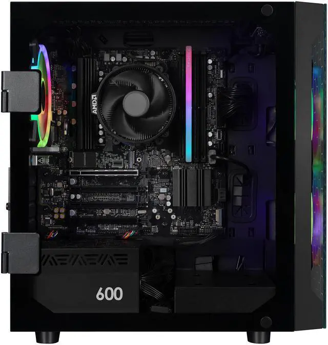 Alt view image 2 of 6 - CLX SET Gaming Desktop - AMD Ryzen 5 8600G 4.3GHz 6-Core Processor, 16GB DDR5 Memory, Radeon 760M 2GB Shared Graphics, 500GB NVMe M.2 SSD, WiFi, Win 11 Home 64-bit