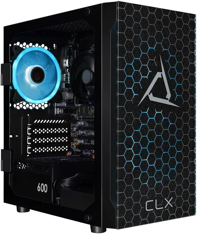 Alt view image 5 of 6 - CLX SET Gaming Desktop - AMD Ryzen 5 8600G 4.3GHz 6-Core Processor, 16GB DDR5 Memory, Radeon 760M 2GB Shared Graphics, 500GB NVMe M.2 SSD, WiFi, Win 11 Home 64-bit