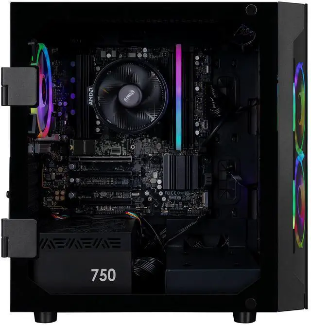 Alt view image 2 of 6 - CLX SET Gaming Desktop - AMD Ryzen 7 8700G 4.2GHz 8-Core Processor, 16GB DDR5 Memory, Radeon 780M 4GB Shared Graphics, 1TB NVMe M.2 SSD, WiFi, Win 11 Home 64-bit