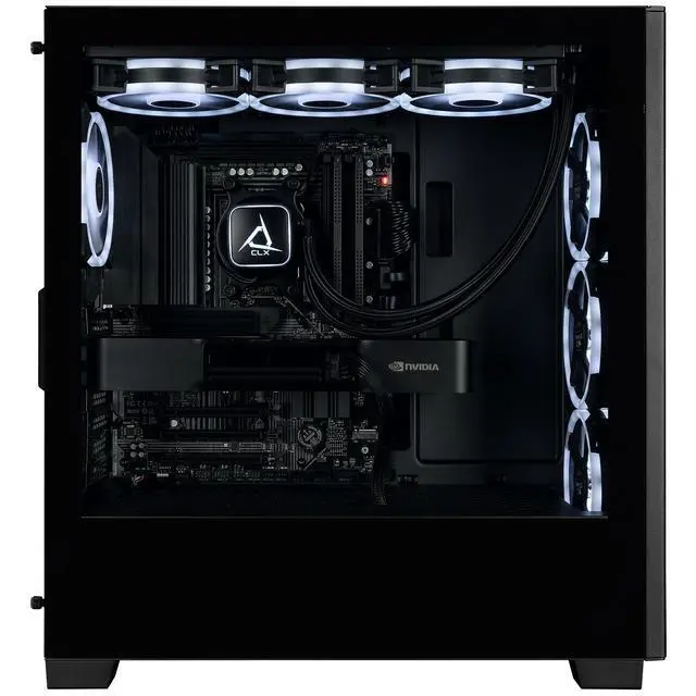Alt view image 2 of 6 - CLX Gaming Set Creator Workstation - Liquid Cooled AMD Ryzen 9 9950X 4.3GHz 16-Core Processor, 96GB DDR5 Memory, RTX PRO 6000 96GB GDDR7 ECC Graphics, 2TB SSD, WiFi, Windows 11 Pro 64-bit