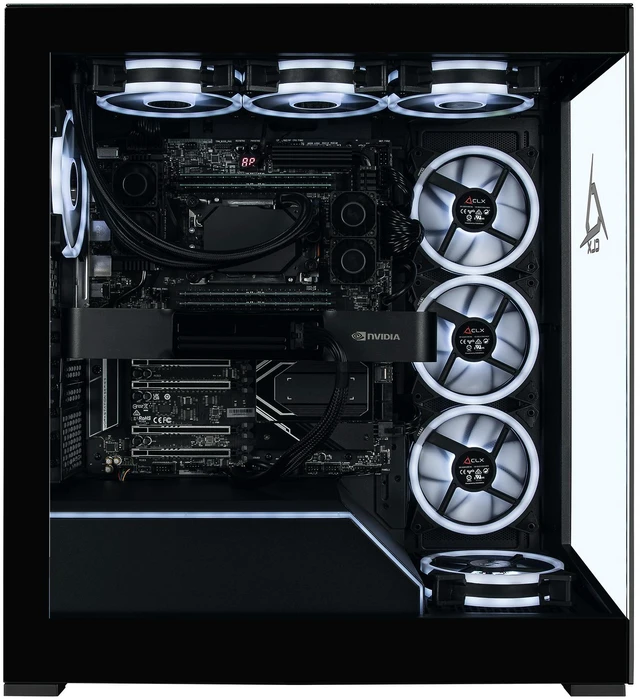 Alt view image 2 of 6 - CLX Horus Creator Workstation - Liquid Cooled AMD Ryzen Threadripper 9980X 3.2GHz 64-Core CPU, 256GB DDR5 ECC REG Memory, RTX PRO 6000 96GB GDDR7 ECC Graphics, 4TB SSD, WiFi, Windows 11 Pro 64-bit