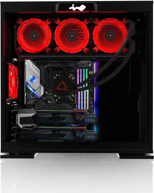 Alt view image 3 of 5 - CLX SET Extreme Gaming PC with AMD Ryzen 9 3900X 3.8GHz 12-Core, 360mm Liquid-Cooled, Dual GeForce RTX 2080Ti 11GB SLI, 64GB Mem, 1TB NVMe M.2 SSD + 6TB HDD, WiFi, Black Mid-Tower, Windows 10 Home