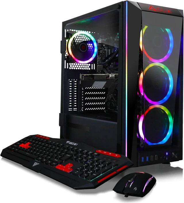Alt view image 4 of 6 - CLX SET - Liquid Cooled Intel Core i9 10850K 3.6Ghz 10-Core Processor, 16GB DDR4 Memory, GeForce RTX 3070 8GB GDDR6 Graphics, 480GB SSD, 2TB HDD, WiFi, Windows 11 Home 64-bit