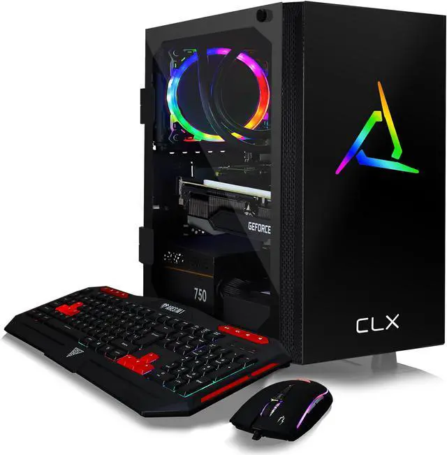 Alt view image 4 of 6 - CLX SET VR-Ready Gaming Desktop - Liquid Cooled AMD Ryzen 9 5900X 3.7GHz 12-Core Processor, 16GB DDR4 Memory, GeForce RTX 3060 Ti 8GB GDDR6 Graphics, 480GB SSD, 2TB HDD, WiFi, Windows 11 Home 64-bit