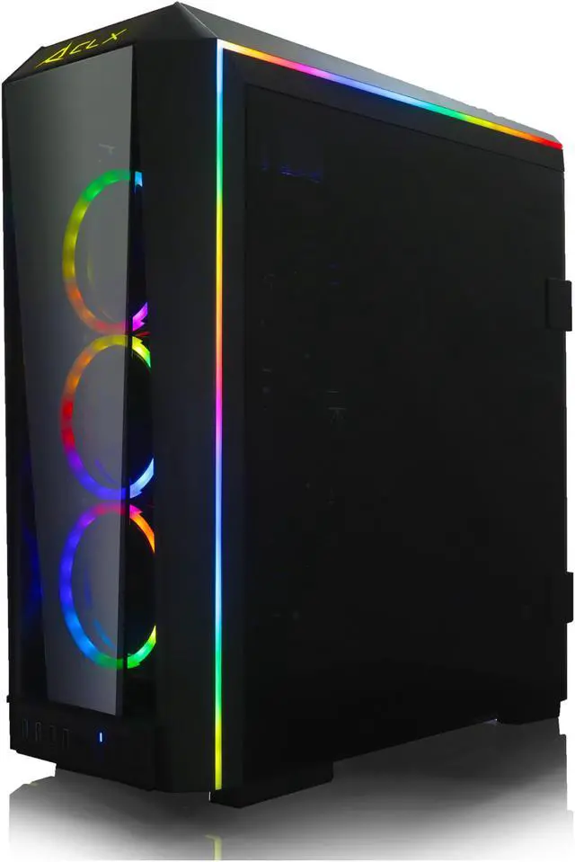 Alt view image 6 of 6 - CLX SET VR-Ready Gaming Desktop - Liquid Cooled AMD Ryzen 7 5800X 3.8Ghz 8-Core Processor, 64GB DDR4 Memory, GeForce RTX 3070 8GB GDDR6 Graphics, 1TB SSD, 6TB HDD, WiFi, Windows 11 Home 64-bit
