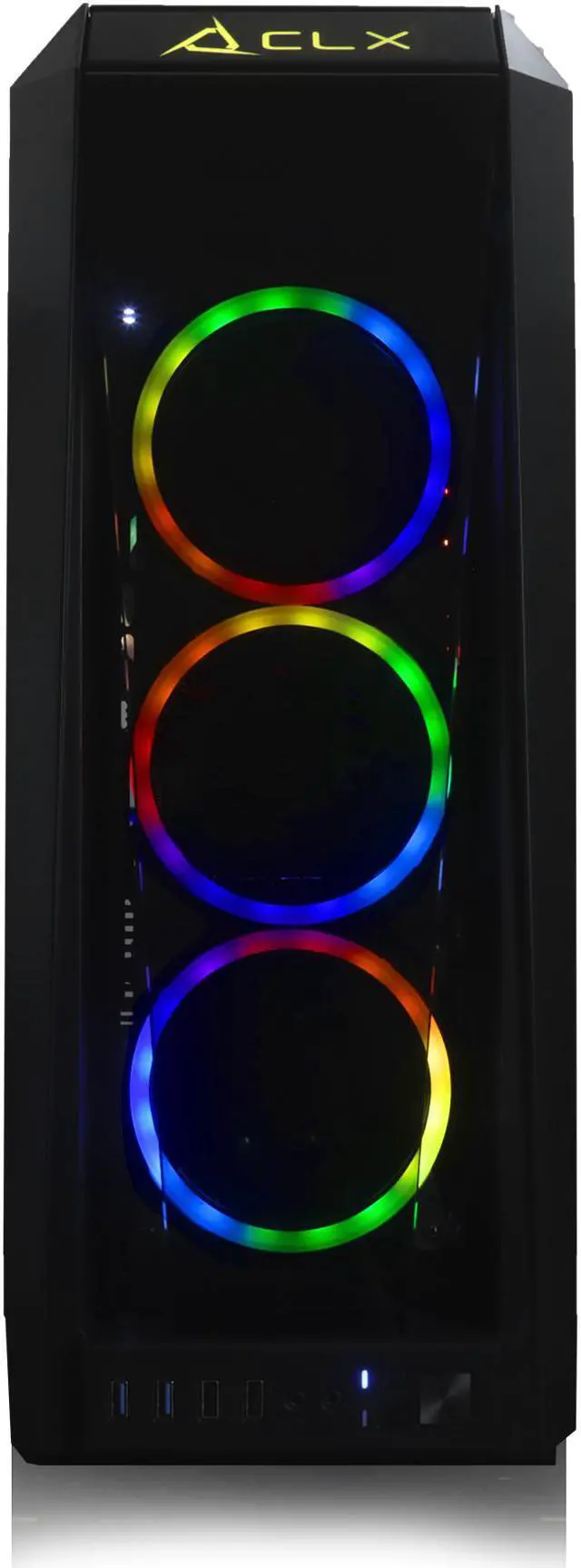 Alt view image 2 of 6 - CLX SET VR-Ready Gaming Desktop - Liquid Cooled AMD Ryzen 7 5800X 3.8Ghz 8-Core Processor, 64GB DDR4 Memory, GeForce RTX 3070 8GB GDDR6 Graphics, 1TB SSD, 6TB HDD, WiFi, Windows 11 Home 64-bit