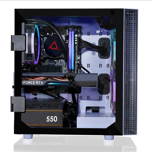 Alt view image 2 of 7 - CLX SET Gaming Desktop - Liquid Cooled Intel Core i7 10700F 2.9GHz 8-Core Processor, 16GB DDR4 Memory, GeForce RTX 3060 12GB GDDR6 Graphics, 500GB NVMe M.2 SSD, 3TB HDD, WiFi, Win 11 Home 64-bit
