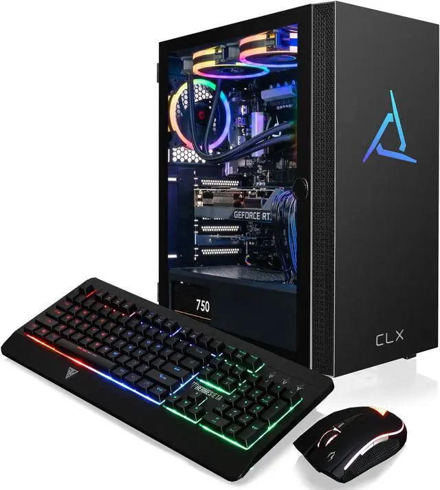 Alt view image 5 of 8 - CLX SET Gaming Desktop - Intel Core i7 13700KF 3.4GHz 16-Core Processor, 32GB DDR5 Memory, GeForce RTX 3080 10GB GDDR6X Graphics 1TB NVMe M.2 SSD, 4TB HDD, WiFi, Win 11 Home 64-bit