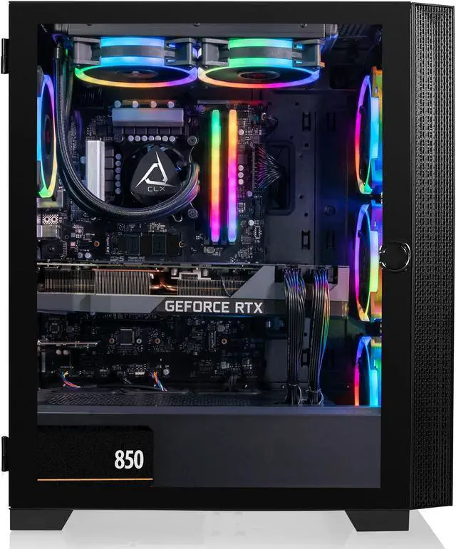Alt view image 2 of 6 - CLX SET Gaming Desktop - Intel Core i7 13700KF 3.4GHz 16-Core, GeForce RTX 4090 24GB GDDR6X Graphics, 32GB DDR5 Memory, 1TB NVMe M.2 SSD, 4TB HDD, WiFi, Win 11 Home 64-bit