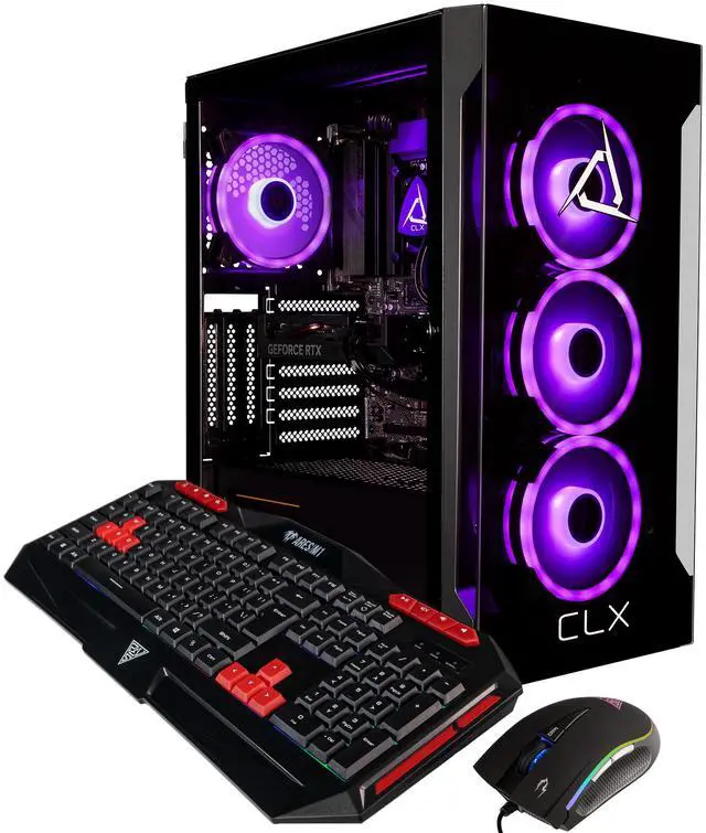 Alt view image 6 of 11 - CLX SET Gaming Desktop - Intel Core i7 13700KF 3.4GHz 16-Core Processor, 32GB DDR5 Memory, GeForce RTX 4060 8GB GDDR6 Graphics 1TB NVMe M.2 SSD, 4TB HDD, WiFi, Win 11 Home 64-bit