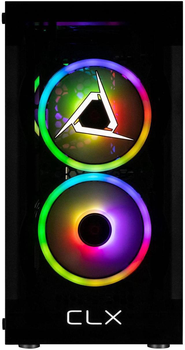 Alt view image 3 of 11 - CLX SET Gaming Desktop - AMD Ryzen 5 5500 3.6GHz 6-Core Processor, 16GB DDR4 Memory, GeForce RTX 4060 8GB GDDR6 Graphics 1TB NVMe M.2 SSD,  WiFi, Win 11 Home 64-bit
