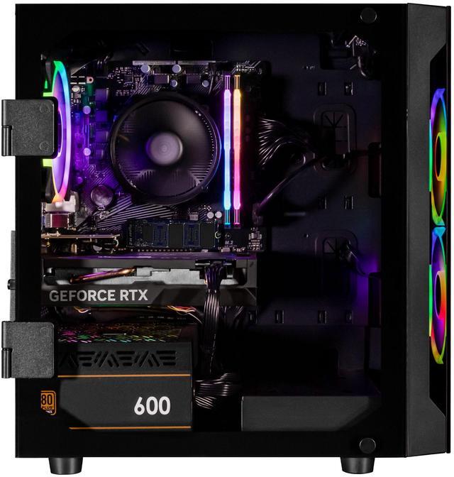 Alt view image 2 of 11 - CLX SET Gaming Desktop - AMD Ryzen 5 5500 3.6GHz 6-Core Processor, 16GB DDR4 Memory, GeForce RTX 4060 8GB GDDR6 Graphics 1TB NVMe M.2 SSD,  WiFi, Win 11 Home 64-bit