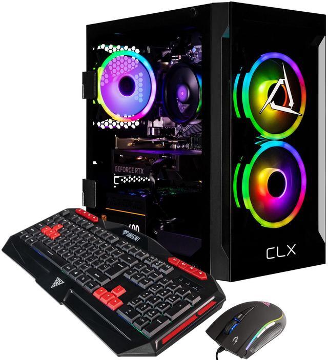 Alt view image 5 of 11 - CLX SET Gaming Desktop - AMD Ryzen 5 5500 3.6GHz 6-Core Processor, 16GB DDR4 Memory, GeForce RTX 4060 8GB GDDR6 Graphics 1TB NVMe M.2 SSD,  WiFi, Win 11 Home 64-bit