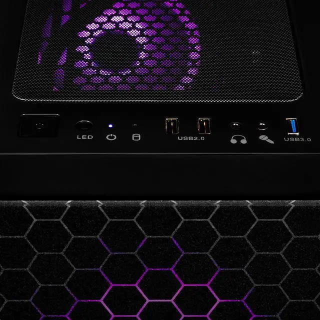 Alt view image 4 of 10 - CLX SET Gaming Desktop - AMD Ryzen 7 7700X 4.5GHz 8-Core Processor, 32GB DDR5 Memory, GeForce RTX 4060 8GB GDDR6 Graphics 1TB NVMe M.2 SSD, 2TB HDD, WiFi, Win 11 Home 64-bit