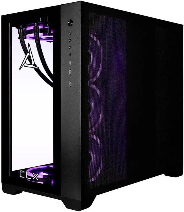 Alt view image 7 of 7 - CLX SET Gaming Desktop - Liquid Cooled Intel i9 13900KF 3.0GHz 24-Core Processor, 64GB DDR5-5600 Memory, GeForce RTX 4070 12GB GDDR6X Graphics, 2TB NVMe M.2 SSD, 6TB HDD, WiFi, Windows 11 Home