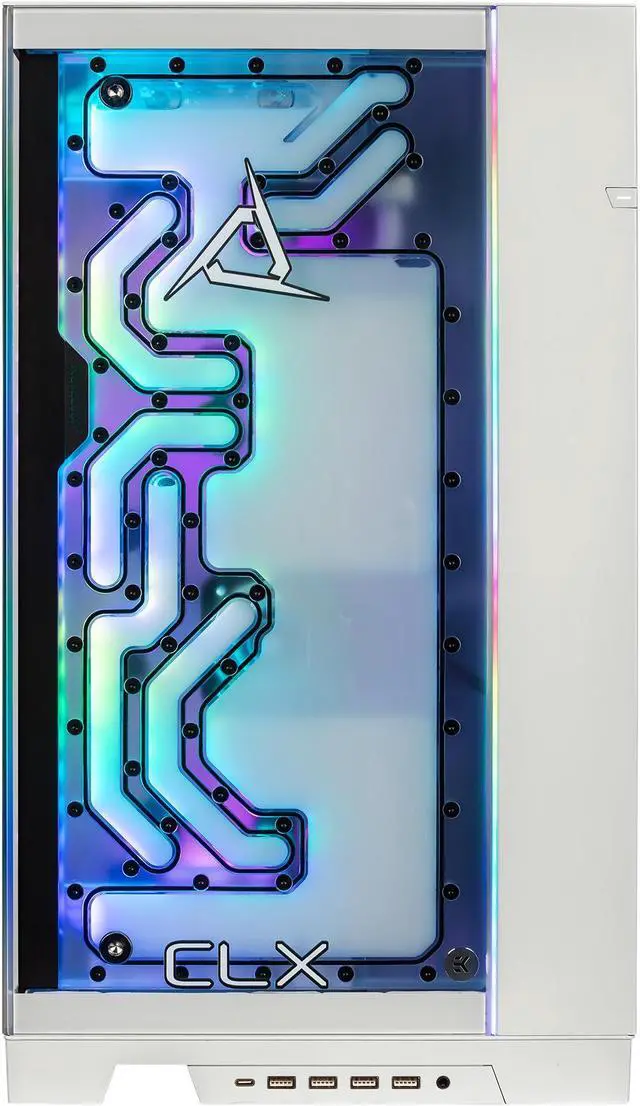 Alt view image 3 of 7 - CLX RA Single Open Loop Gaming Desktop - Intel Core i9 14900K 3.2GHz 24-Core Processor, 96GB DDR5 Memory, GeForce RTX 4090 24GB GDDR6X Graphics, 2TB NVMe M.2 SSD, 6TB HDD, WiFi, Win 11 Home 64-bit