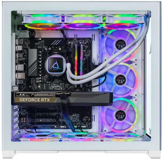 Alt view image 2 of 13 - CLX SET Gaming Desktop - AMD Ryzen 7 7800X3D 4.2GHz 8-Core Processor, 64GB DDR5 Memory, GeForce RTX 5070 12GB GDDR7 Graphics, 2TB NVMe M.2 SSD, 6TB HDD, WiFi, Win 11 Home 64-bit