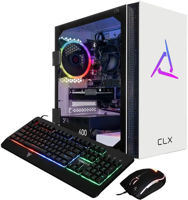 Alt view image 4 of 5 - CLX SET Gaming Desktop - Intel Core i7 13700F 2.1GHz 16-Core Processor, 16GB DDR5 Memory, GeForce RTX 4060 8GB GDDR6 Graphics, 1TB NVMe M.2 SSD, WiFi, Win 11 Home 64-bit