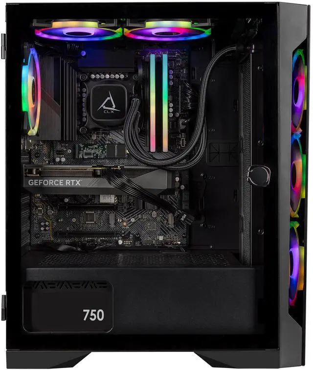Alt view image 2 of 7 - CLX SET Gaming Desktop - Intel Core i9 14900KF 3.2GHz 24-Core Processor, 32GB DDR5 Memory, GeForce RTX 5060 Ti 16GB GDDR7 Graphics, 2TB NVMe M.2 SSD, WiFi, Win 11 Home 64-bit