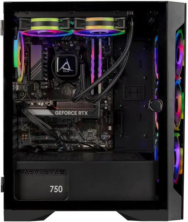 Alt view image 2 of 7 - CLX SET Gaming Desktop - AMD Ryzen 7 9700X 3.8GHz 8-Core Processor, 32GB DDR5 Memory, GeForce RTX 5060 Ti 16GB GDDR7 Graphics, 2TB NVMe M.2 SSD, WiFi, Win 11 Home 64-bit