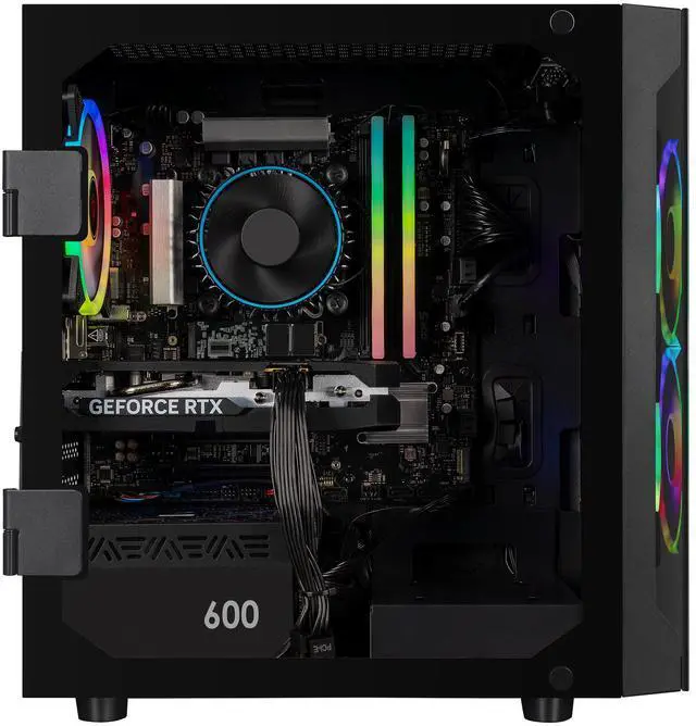 Alt view image 2 of 7 - CLX SET Gaming Desktop - Intel Core i5 14400F 2.5GHz 10-Core Processor, 32GB DDR5 Memory, GeForce RTX 5060 8GB GDDR7 Graphics, 2TB NVMe M.2 SSD, WiFi, Win 11 Home 64-bit