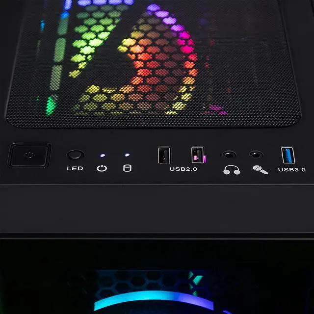 Alt view image 4 of 7 - CLX SET Gaming Desktop - Intel Core i5 14400F 2.5GHz 10-Core Processor, 32GB DDR5 Memory, GeForce RTX 5060 8GB GDDR7 Graphics, 2TB NVMe M.2 SSD, WiFi, Win 11 Home 64-bit