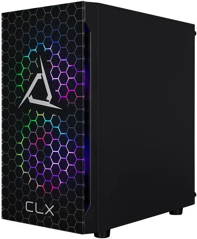 Alt view image 6 of 7 - CLX SET Gaming Desktop - AMD Ryzen 5 8400F 4.2GHz 6-Core Processor, 32GB DDR5 Memory, GeForce RTX 5060 8GB GDDR7 Graphics, 2TB NVMe M.2 SSD, WiFi, Win 11 Home 64-bit