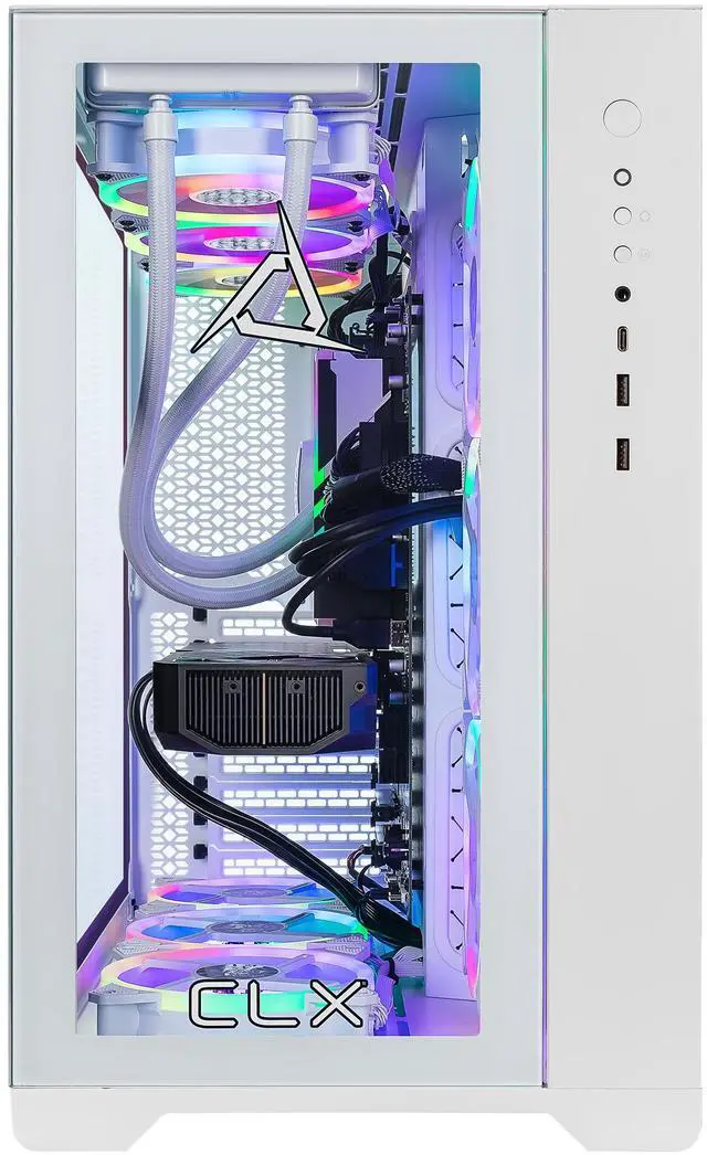 Alt view image 3 of 13 - CLX SET Gaming Desktop - AMD Ryzen 7 7800X3D 4.2GHz 8-Core Processor, 64GB DDR5 Memory, GeForce RTX 5070 12GB GDDR7 Graphics, 2TB NVMe M.2 SSD, 6TB HDD, WiFi, Win 11 Home 64-bit