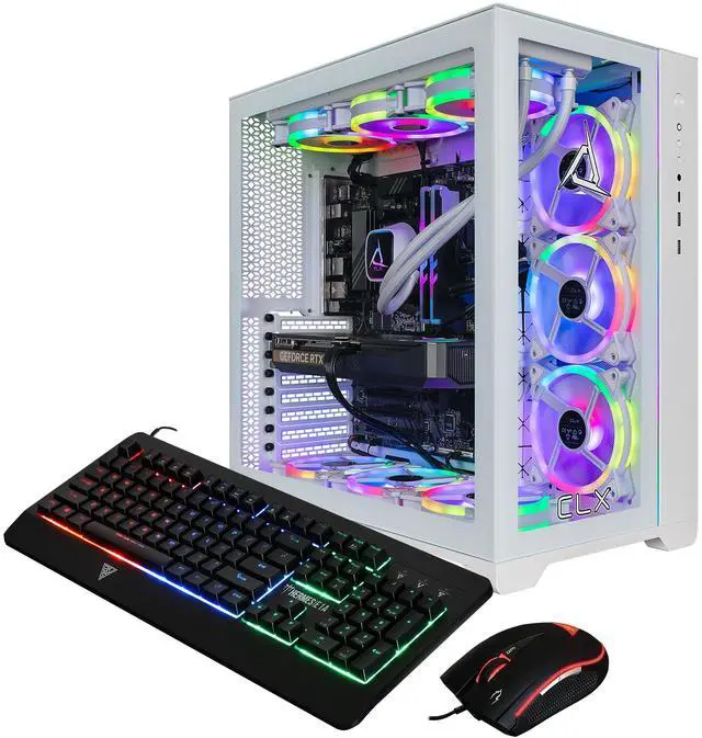 Alt view image 7 of 13 - CLX SET Gaming Desktop - AMD Ryzen 7 7800X3D 4.2GHz 8-Core Processor, 64GB DDR5 Memory, GeForce RTX 5070 12GB GDDR7 Graphics, 2TB NVMe M.2 SSD, 6TB HDD, WiFi, Win 11 Home 64-bit