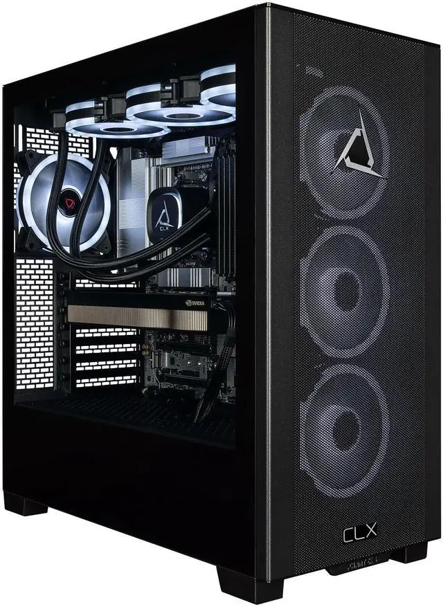 Main image of CLX Set Creator Workstation - Liquid Cooled AMD Ryzen 9 9950X3D2 4.3GHz 16-Core Processor, 192GB DDR5 Memory, RTX PRO 5000 Blackwell 48GB GDDR7 ECC Graphics, 4TB SSD, WiFi, Windows 11 Pro 64-bit
