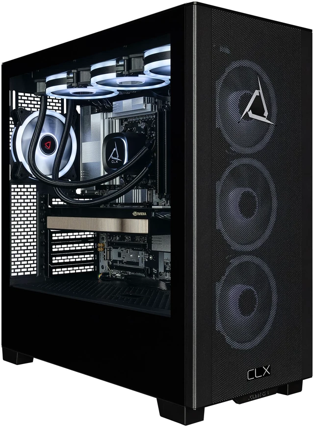 Alt view image 2 of 7 - CLX Set Creator Workstation - Liquid Cooled AMD Ryzen 9 9950X 4.3GHz 16-Core Processor, 96GB DDR5 Memory, RTX PRO 5000 48GB GDDR7 ECC Graphics, 2TB SSD, WiFi, Windows 11 Pro 64-bit