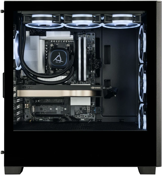 Alt view image 2 of 7 - CLX Set Creator Workstation - Liquid Cooled AMD Ryzen 9 9950X 4.3GHz 16-Core Processor, 64GB DDR5 Memory, RTX PRO 4500 32GB GDDR7 ECC Graphics, 2TB SSD, WiFi, Windows 11 Pro 64-bit